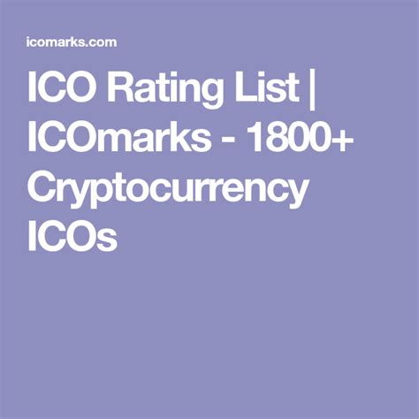 ICO Rating List 